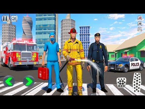 911 Emergency Rescue Operator - Policeman and Firefighter Sim - Android Gameplay