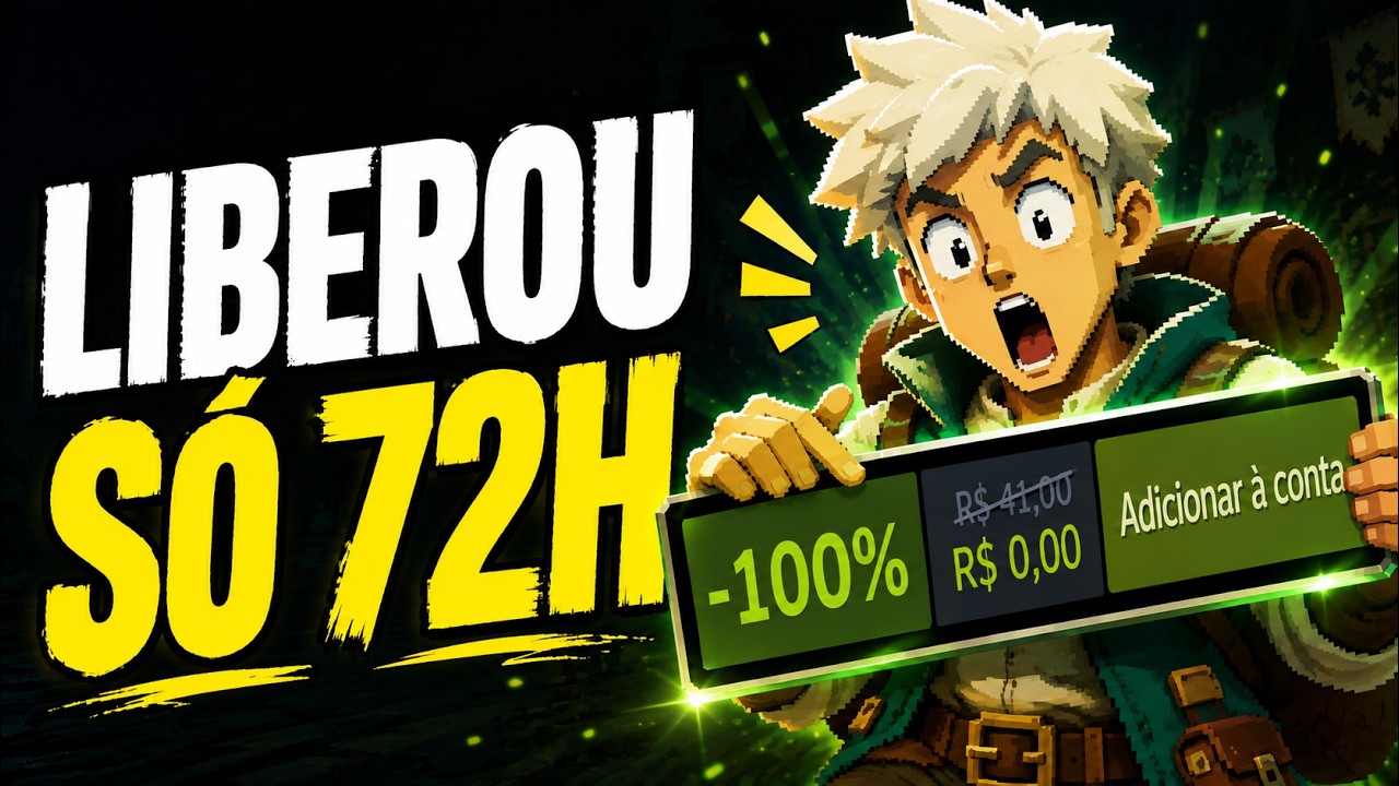 SÓ 72H! Muitos Jogos liberados pra RESGATE e Ofertas históricas!