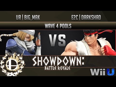 Showdown Battle Royale WAVE 4 POOLS - UR | big_mak (Sheik) vs E2C | Darkshad (Ryu)