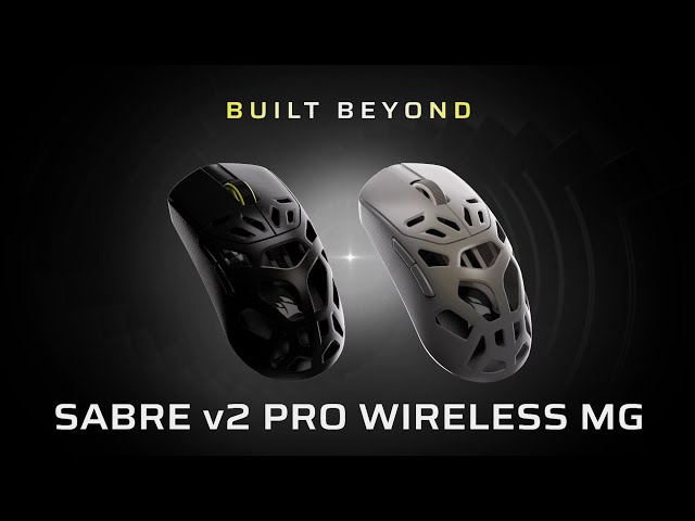 Ratón Corsair SABRE v2 PRO WIRELESS MG Wireless 26000DPI 8000Hz 6 Tasten Schwarz Magnesium video