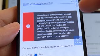We can’t unlock this device because is still under contract. AT&T Locked iPhone What to do?