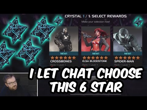 I LET CHAT CHOOSE 6 STAR NEXUS CRYSTAL! - 6x 6 Star Crystal Opening - Marvel Contest of Champions