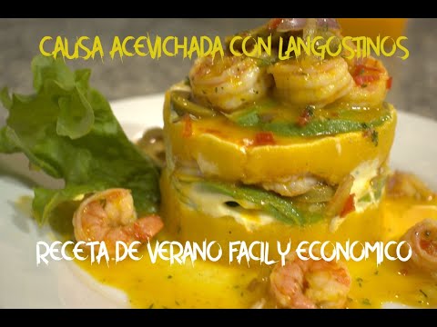 CAUSA ACEVICHADA WITH PRAWNS I Easy and quick to prepare I Cristinakitchenperu