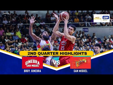 BRGY. GINEBRA vs. SAN MIGUEL | SEMIS GAME 1 | 2ND QUARTER HIGHLIGHTS | PBA SEASON 50 PHILIPPINE CUP