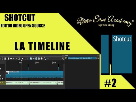 SHOTCUT TUTORIAL ITALIAN - LESSON 2 - THE TIMELINE
