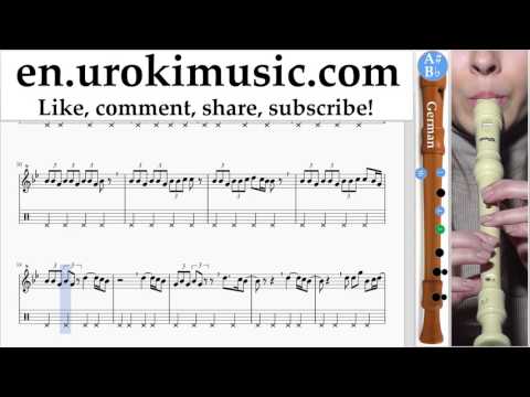 Recorder lessons (G.) Kesha - Praying Sheet Music Tutorial um-i352