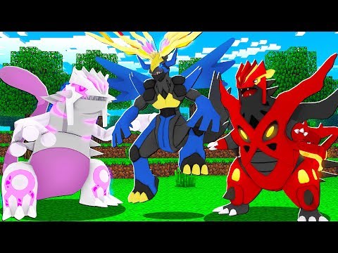 As MEGA EVOLUÇÃO mais bizarras desses Pokemon Lendário - MINECRAFT
