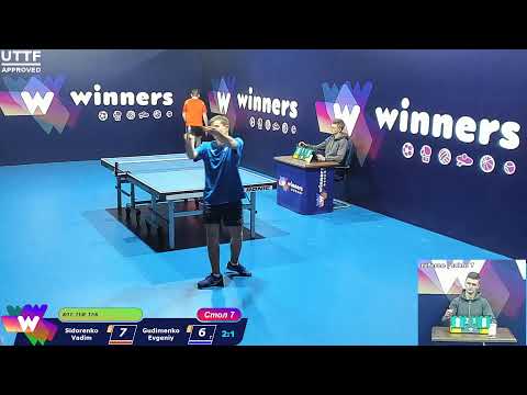 Sidorenko Vadim - Gudimenko Evgeniy. WINners CUP Table Tennis 7 12.11.2020  13:45