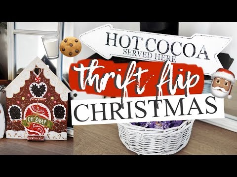 UPCYCLING CHARITY SHOP FINDS 🦌 2019 CHRISTMAS DIY #6 🦌