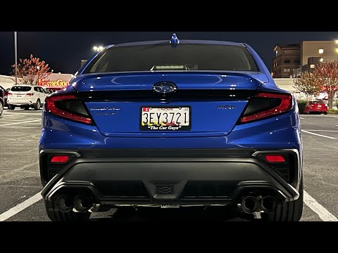 2022 Subaru WRX Cold Start Invidia R400 Exhaust Black tips