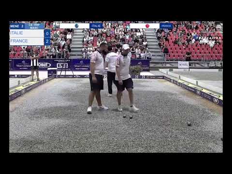 France vs Italia, Final Petanque European Championship 2023