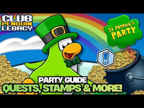 ST PATRICK'S 2026 PARTY GUIDE! 🍀QUESTS, FREE ITEMS & MORE ✨| Club Penguin Legacy