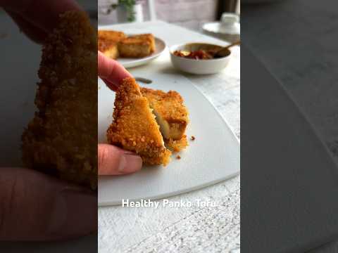 DON’T FRY YOUR TOFU. Make HEALTHY CRISPY PANKO TOFU INSTEAD! Gluten-free and oil-free options. Vegan