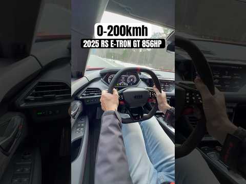0-200kmh launch in 856hp Audi RS E-Tron GT | #audi #cars #asmr