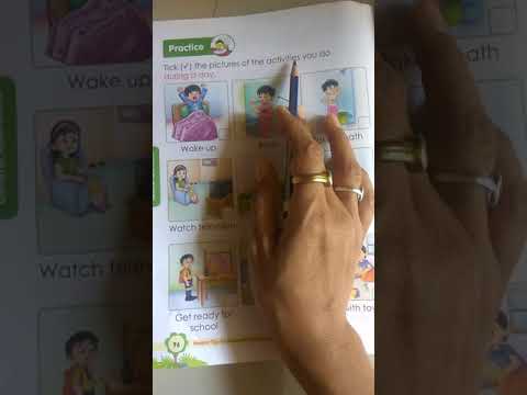 Tick the pictures of the activities you do during a day