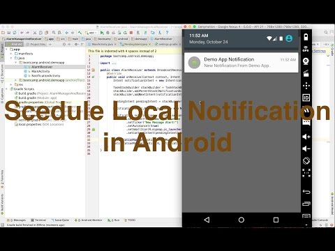 Schedule local notification in android || Ajit Singh