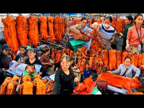 Happy Chinese New Year, Cambodia Delicious Street Food Markets, Food at Orussey Market, Fish Market