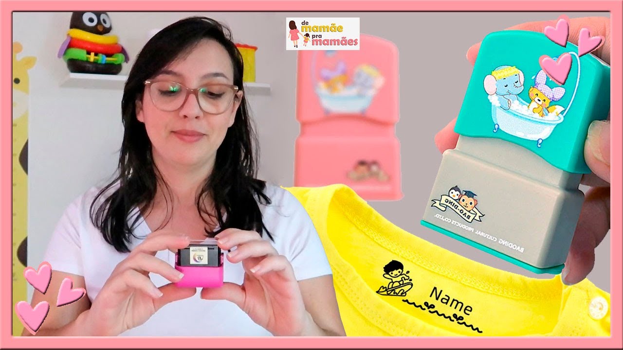 CARIMBO PARA TECIDO, FUNCIONA | De Mamãe Pra Mamães