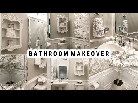 DIY Small Bathroom Makeover | Glamorous Ideas On A Budget | Before And After Video