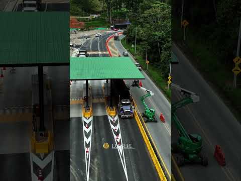 Peaje provisional en Amagá #antioquia #desarrollo #drone #videoaereo #ingenieria