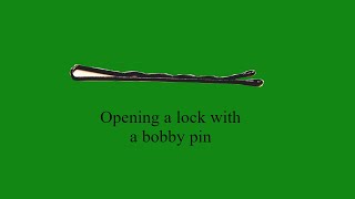 Opening a lock with a bobby pin(MG#5)