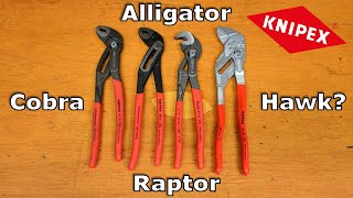 Knipex Cobra vs Raptor vs Alligator vs Pliers Wrench Compari