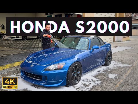 Honda S2000 Foam Wash in 4K - Exterior Auto Detailing (Relaxing ASMR)