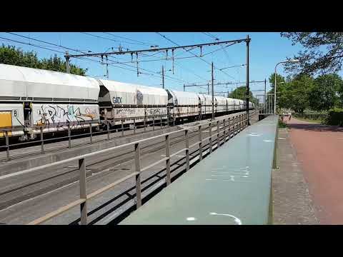 Captrain 186 152 en 186 151 + Captrain kolentrein + 186 156 komen langs Tilburg aansluiting!