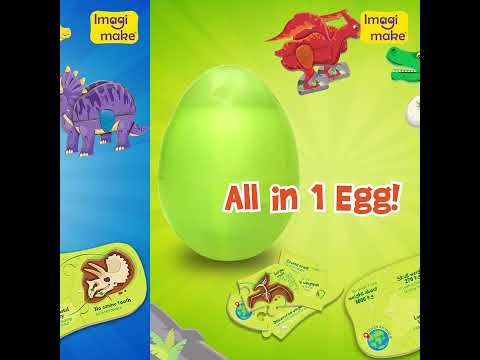 Imagimake Mapology Glow In The Dark Dinos Egg |3D Dinosaur