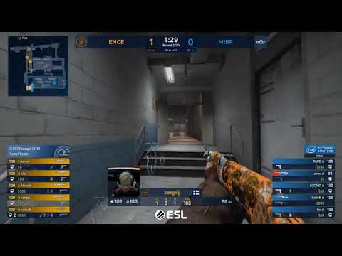 Zews can't stand on edge :DDD - Ence vs. Mibr - Semi-final - IEM Chicago 2019 - Train