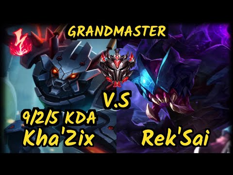 1907 FB Kirei (KHA'ZIX) vs REK'SAI - 9/2/5 KDA JUNGLE GAMEPLAY - EUW Ranked GRANDMASTER