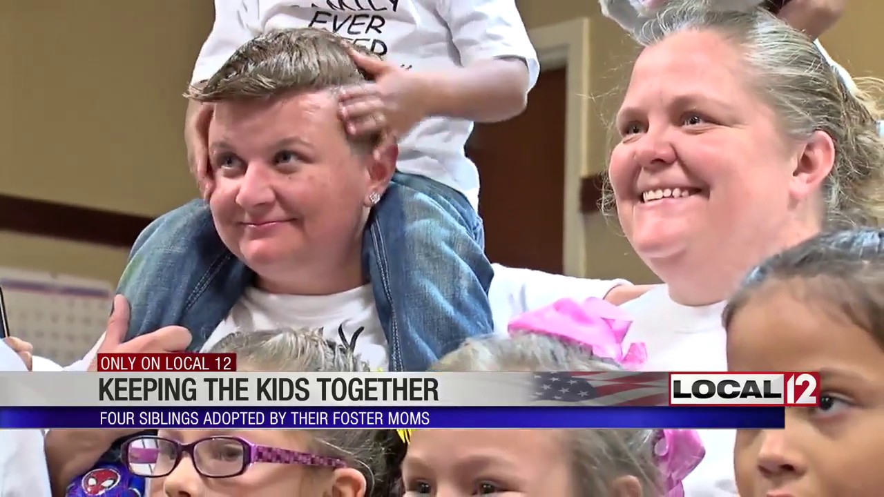 4 siblings adopted by foster mothers