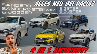 Neues DESIGN & neue MOTOREN bei DACIA! Das ändert sich bei Sandero, Jogger, Duster und Bigster