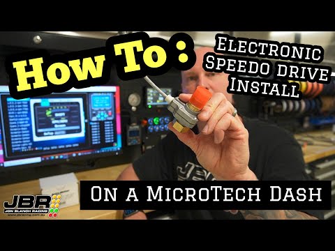 How To - Install an Autometer Electronic Speedo Drive on a MicroTech Pro Dash
