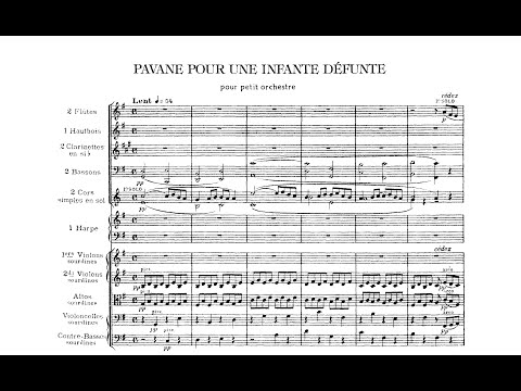 Ravel - Pavane pour une infante défunte (orchestral score)