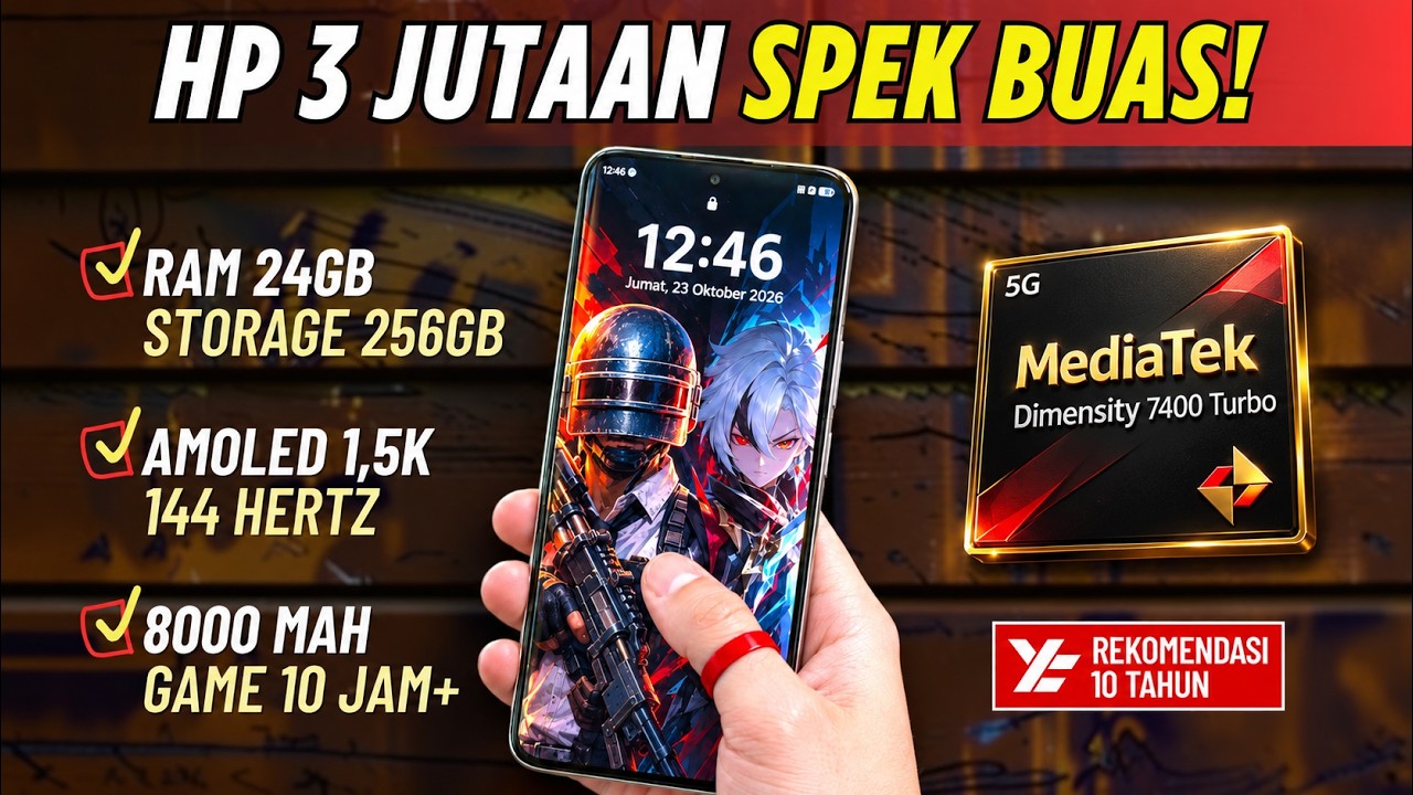 TOP 5 HP GAMING (3 JUTAAN) TERBAIK OKTOBER 2026