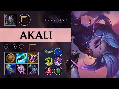 Akali Top vs Rumble - EUW Challenger Patch 26.02