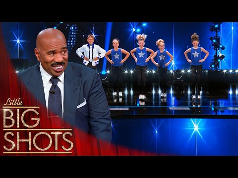 The Star Power Cloggers Perform For Steve Harvey! | Little Big Shots