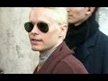 Jared LETO new blonde hair @ Paris Fashion Week ...