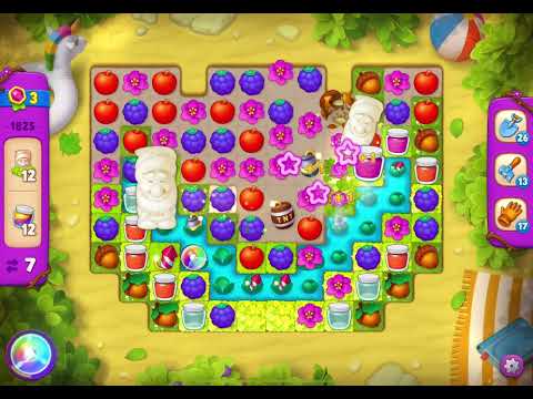 GardenScapes Level 1825 no boosters (14 moves)