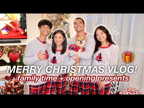 MERRY CHRISTMAS VLOG! family time + opening presents | Vlogmas Day 24