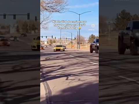 kid doesn’t know how to drive a ZL1 😞