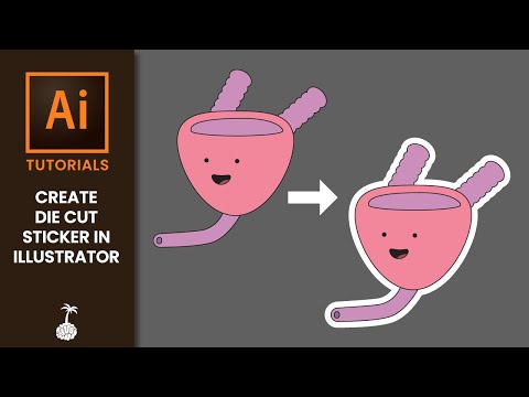 Create Die Cut Sticker in Illustrator | Prep for Printing