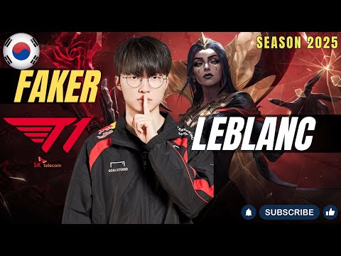 T1 Faker LEBLANC vs OTP SYLAS Mid - Patch 25.24 KR Ranked | lolrec
