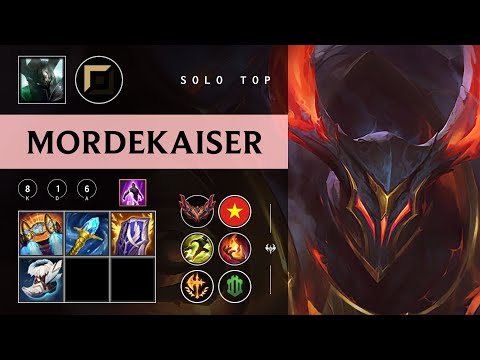Mordekaiser Top vs Akali - VN Grandmaster Patch 26.01