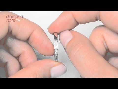 N4383 - 18K White Gold Ladies H/Si Diamond Half Eternity Ring