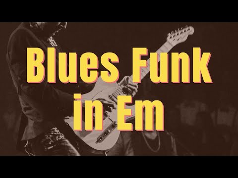 Groovy Blues Funk in E Guitar Backing Track