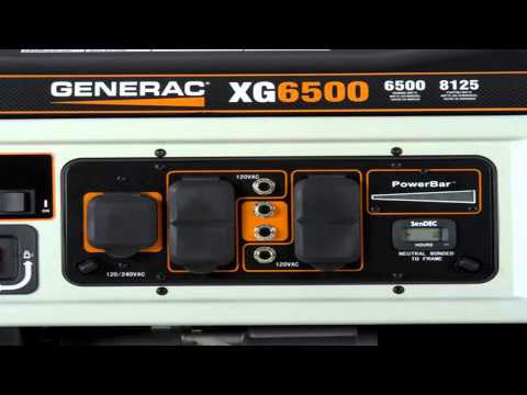 Generac XG8000E XG Series 8,000 Watt Electric-Manual Start