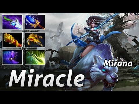 Mirana Dota 2 Mid by Miracle Rank MMR Gameplay