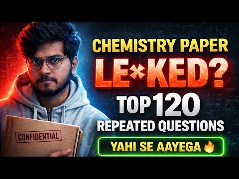 Most💀Expected Questions Class 12th Chemistry Boards 2026 !